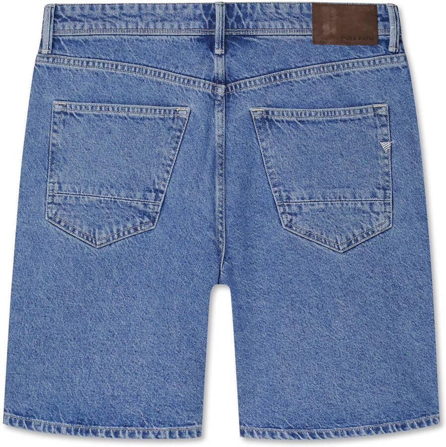 Pure Path denim regular short blauw - Foto 2