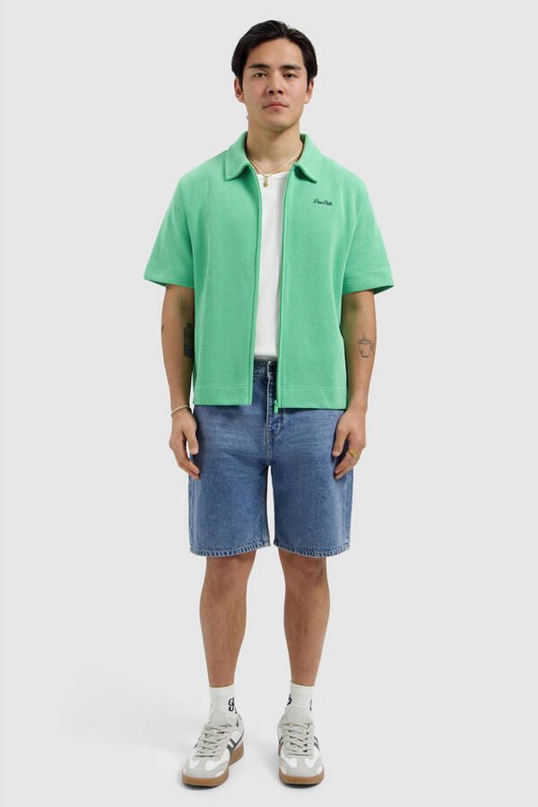 Pure Path denim regular short blauw - Foto 3