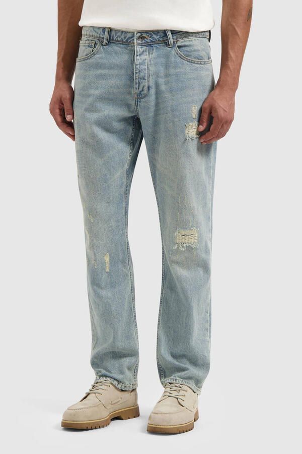 PURE PATH Heren Jeans The Eric Regular Fit Jeans Lichtblauw - Foto 7