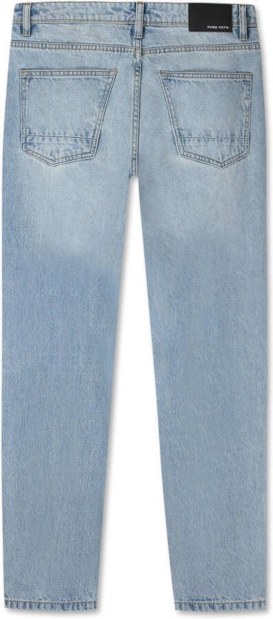 Pure Path Eric regular fit jeans lichtblauw - Foto 2