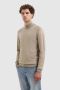 PURE PATH Heren Truien & Vesten Essential Knit Mockneck Sweater Taupe - Thumbnail 2