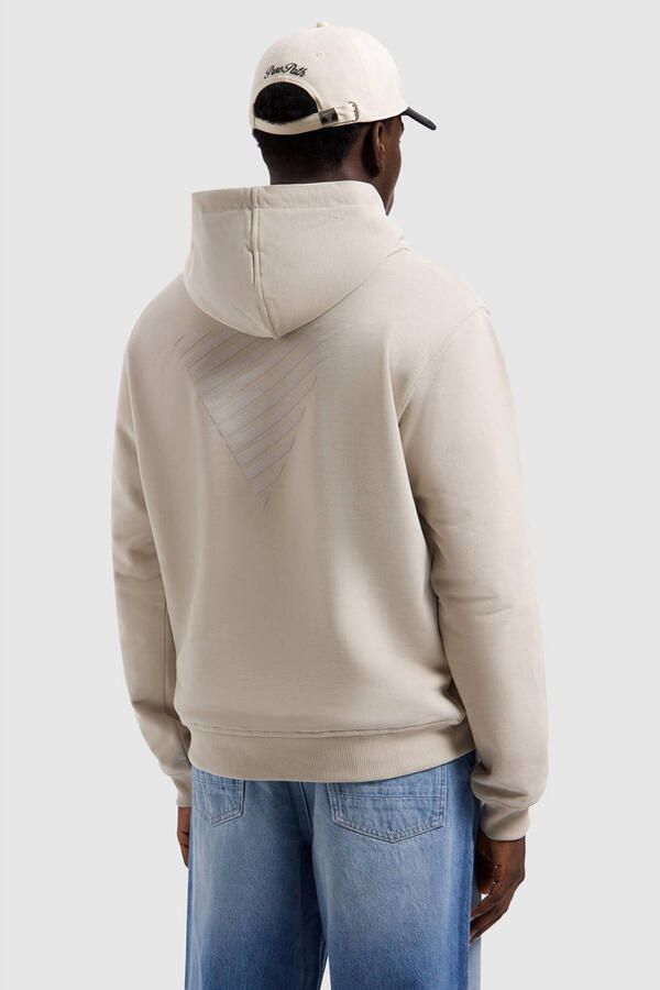 Pure Path hoodie met backprint beige - Foto 2