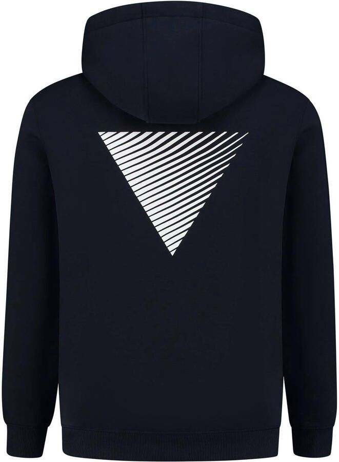 PURE PATH Heren Truien & Vesten Essential Logo Hoodie Donkerblauw - Foto 6