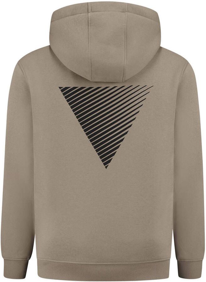 PURE PATH Heren Truien & Vesten Essential Logo Hoodie Taupe - Foto 5
