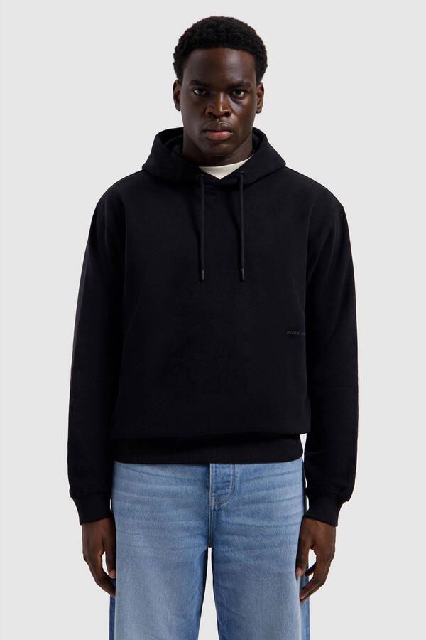 Pure Path hoodie met backprint zwart