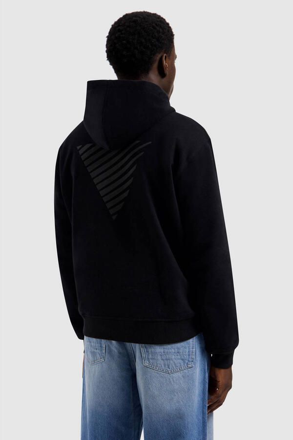 Pure Path hoodie met backprint zwart - Foto 3