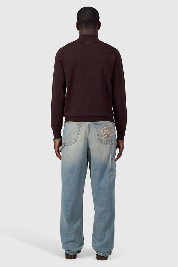 PURE PATH Heren Truien & Vesten Light Weight Hidden Half-zip Bruin - Foto 6