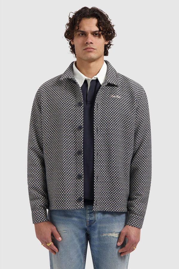 Pure Path overshirt blauw