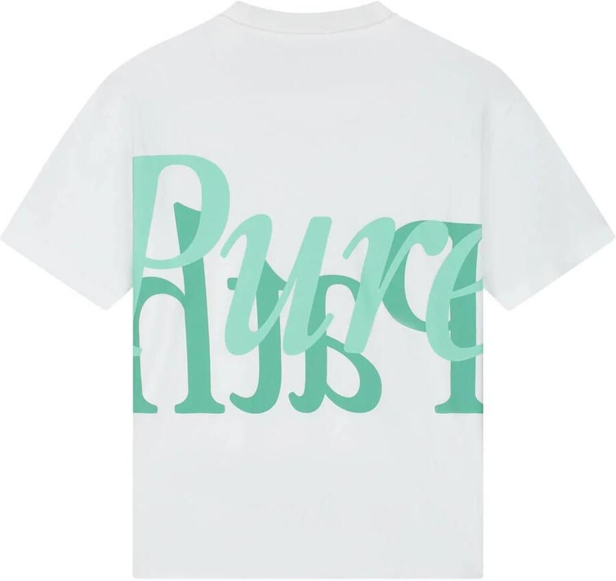 Pure Path oversized T-shirt met backprint ecru - Foto 2