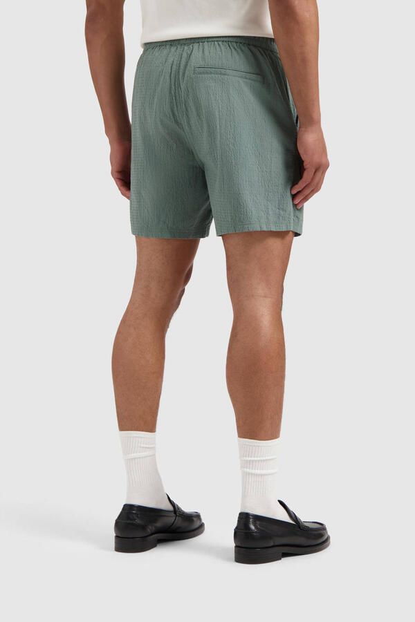 PURE PATH Heren Broeken Regular Fit Pull On Shorts Groen - Foto 5