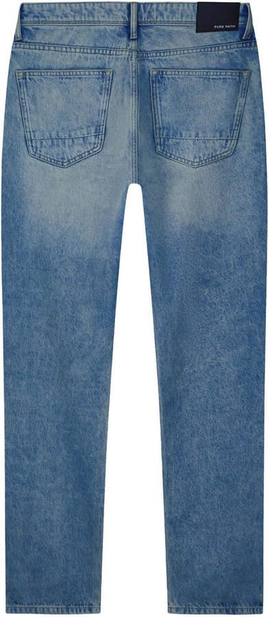 Pure Path regular fit jeans blauw - Foto 3