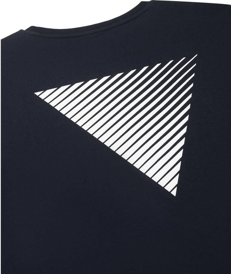 PURE PATH Heren Polo's & T-shirts Essential Logo T-shirt Donkerblauw - Foto 6