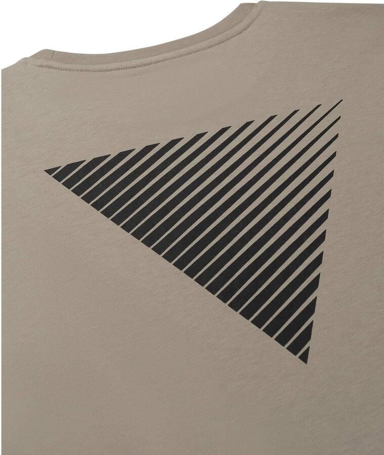 PURE PATH Heren Polo's & T-shirts Essential Logo T-shirt Taupe - Foto 1