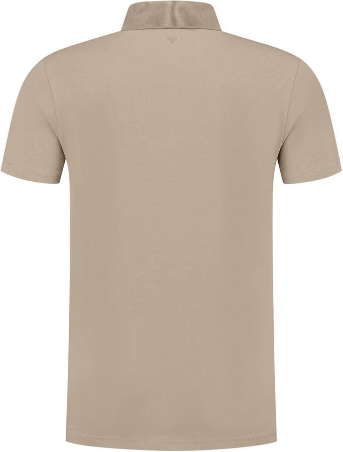 Pure Path Driehoek Polo T-shirt Beige Heren - Foto 2