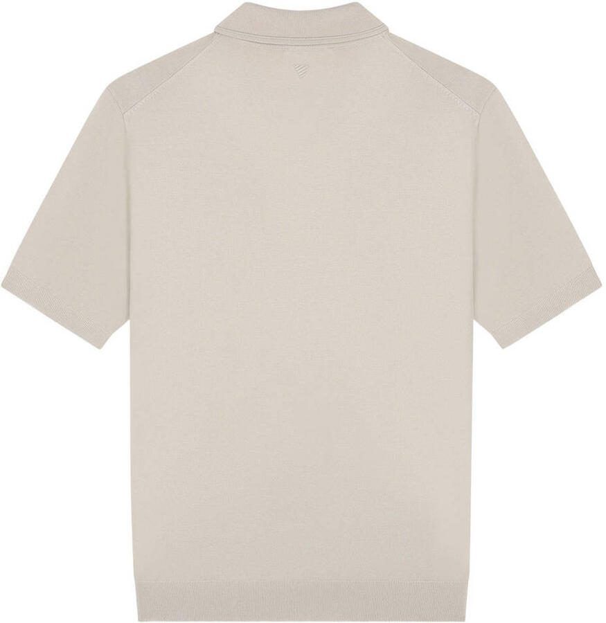 PURE PATH Heren Polo's & T-shirts Zip Knitted Polo Beige - Foto 6