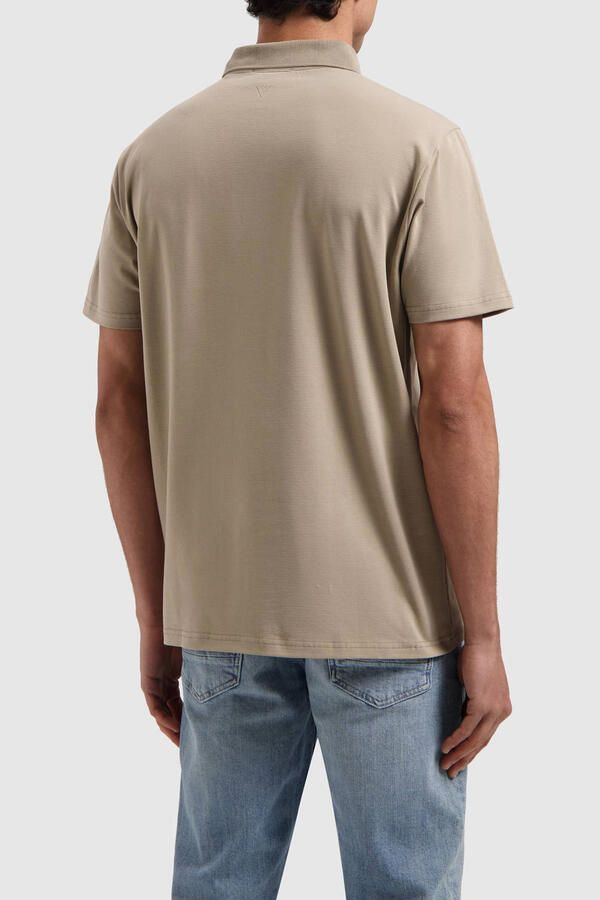 Pure Path Driehoek Polo T-shirt Beige Heren - Foto 2