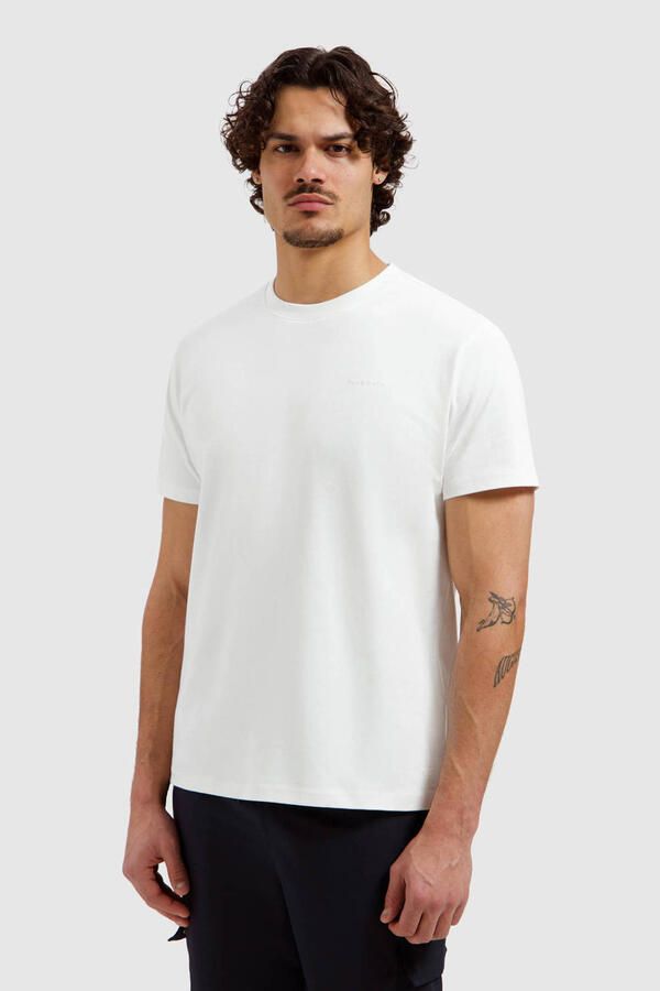 PURE PATH Heren Polo's & T-shirts Essential Triangle Tee Wit - Foto 5