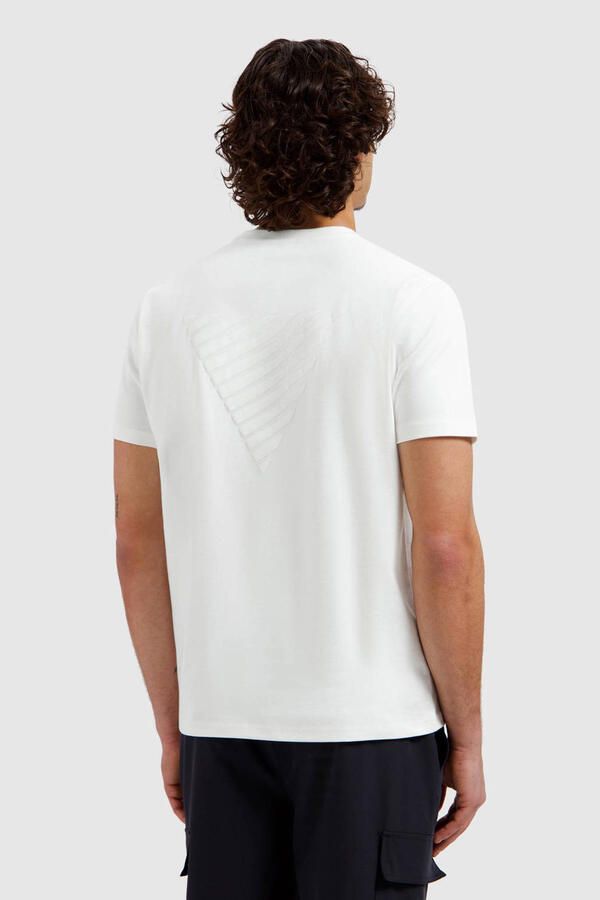 PURE PATH Heren Polo's & T-shirts Essential Triangle Tee Wit - Foto 7