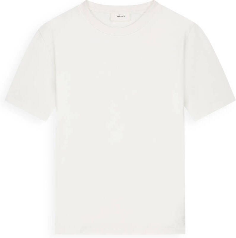 PURE PATH Heren Polo's & T-shirts Essential Triangle Tee Wit - Foto 6