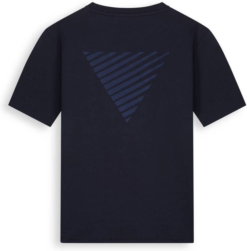 Pure Path regular T-shirt met backprint donkerblauw - Foto 2