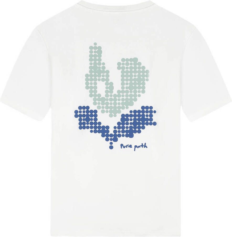 Pure Path regular T-shirt met backprint ecru - Foto 2