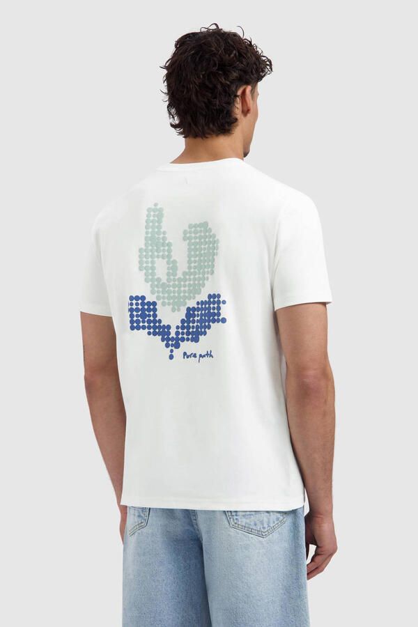 Pure Path regular T-shirt met backprint ecru - Foto 3
