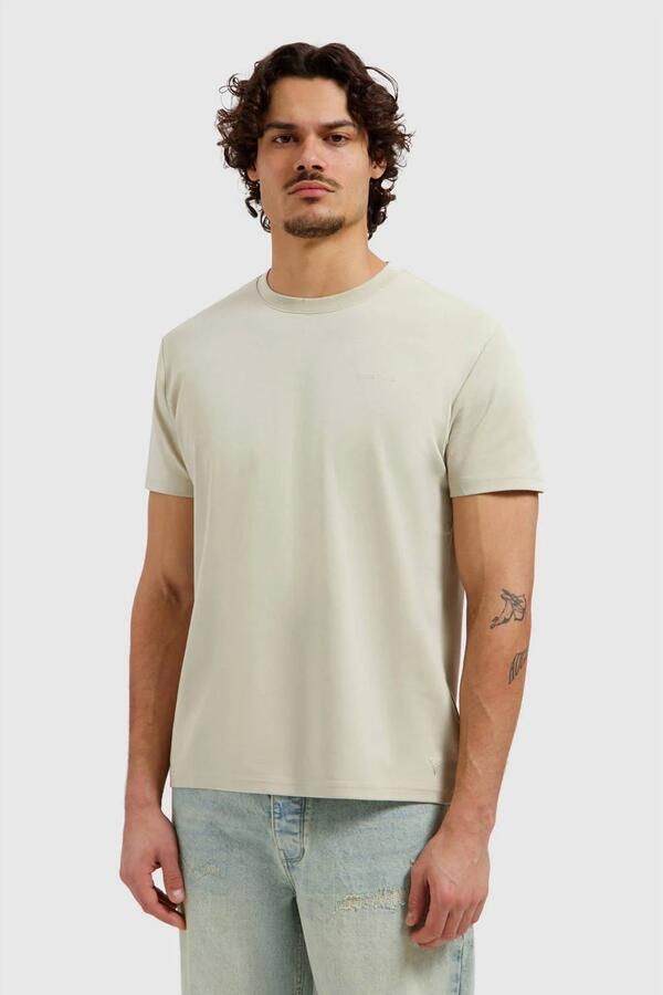 PURE PATH Heren Polo's & T-shirts Essential Triangle Tee Zand - Foto 5