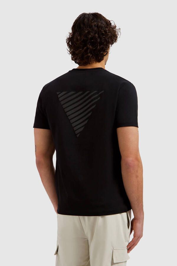 PURE PATH Heren Polo's & T-shirts Essential Triangle Tee Zwart - Foto 6