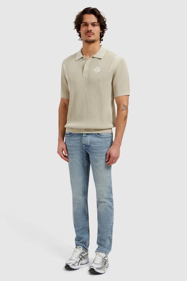 PURE PATH Heren Jeans The Ryan Slim Fit Jeans Lichtblauw - Foto 6