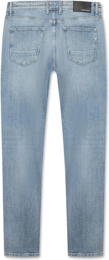 Pure Path Ryan slim fit jeans lichtblauw - Foto 2