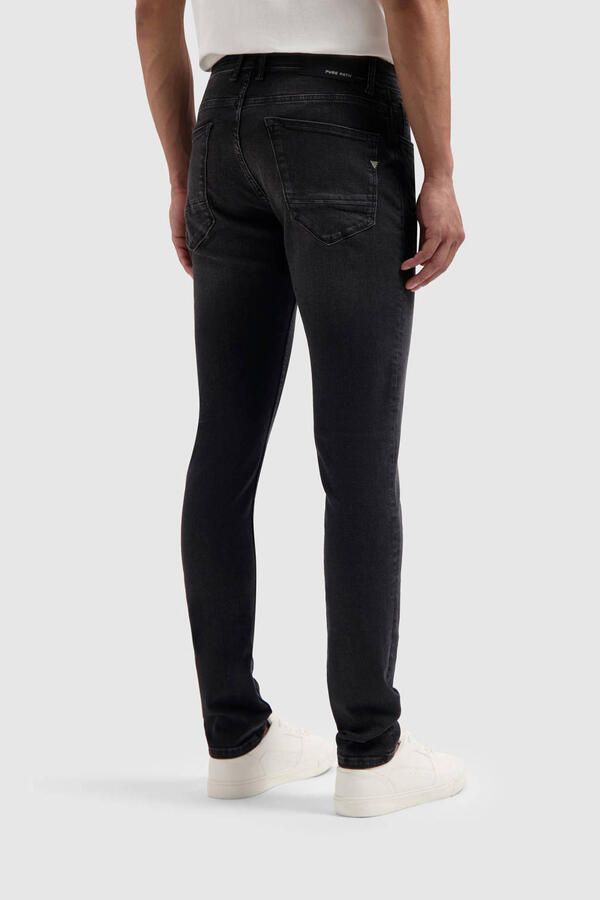 PURE PATH Heren Jeans The Jone Skinny Fit Jeans Donkergrijs - Foto 5