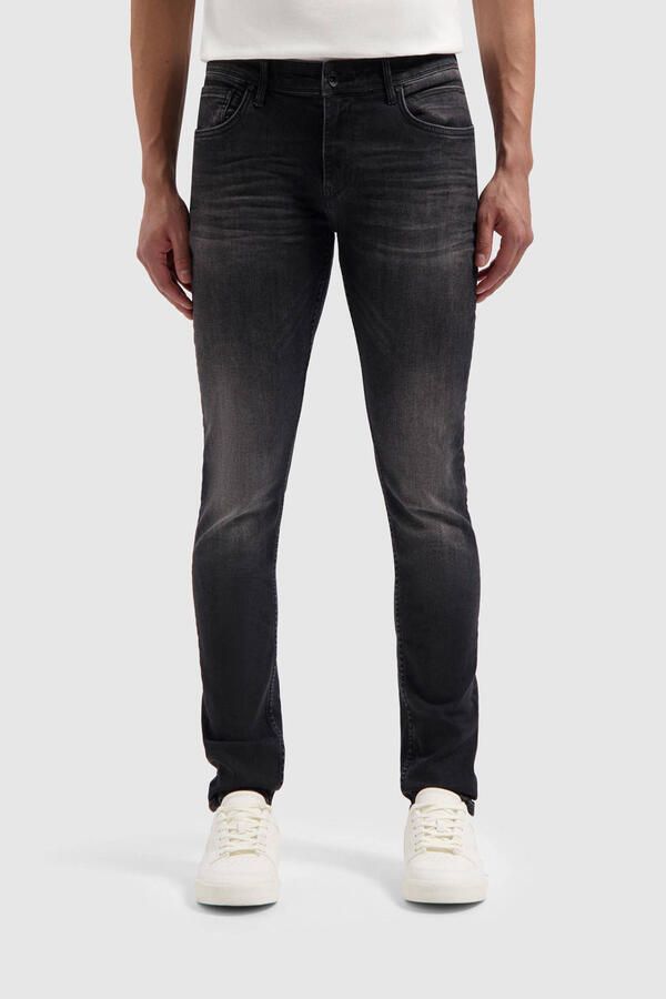 PURE PATH Heren Jeans The Jone Skinny Fit Jeans Donkergrijs - Foto 6