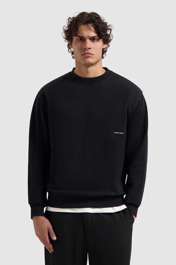 Pure Path sweater zwart