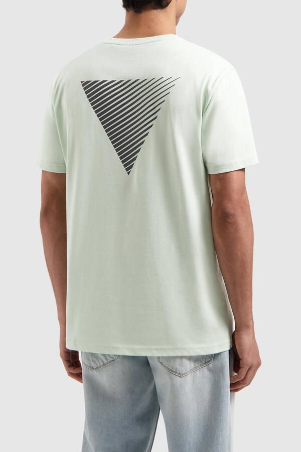 PURE PATH Heren Polo's & T-shirts Regular Fit Crewneck Ss T-shirts Groen - Foto 7