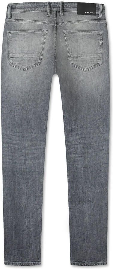 Pure Path Ryan Slim Fit Denim Jeans Gray Heren - Foto 2