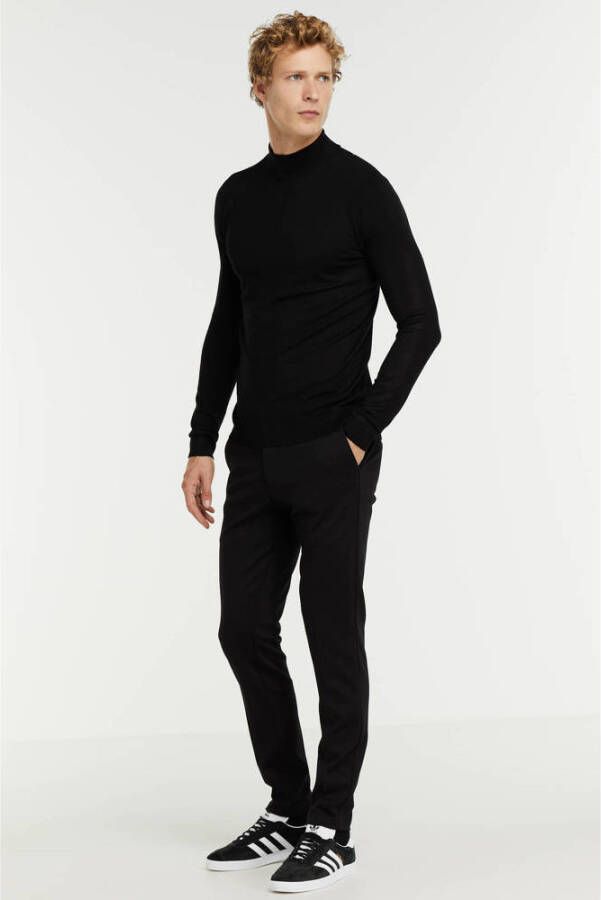 PUREWHITE Heren Truien & Vesten Essential Knit Mockneck Ls Zwart