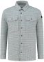 PUREWHITE Heren Overhemden Heritage Pattern Overshirt With Two Chest Pockets Antraciet - Thumbnail 1