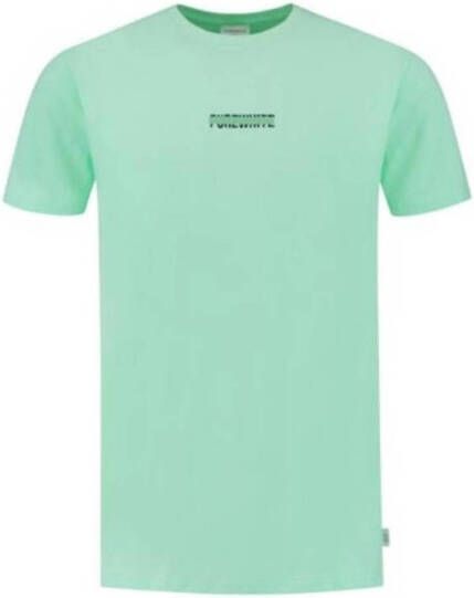 Purewhite regular fit T-shirt van biologisch katoen mint
