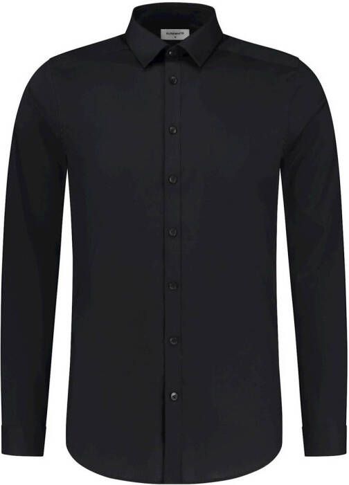 Pure Path slim fit overhemd ESSENTIALS black