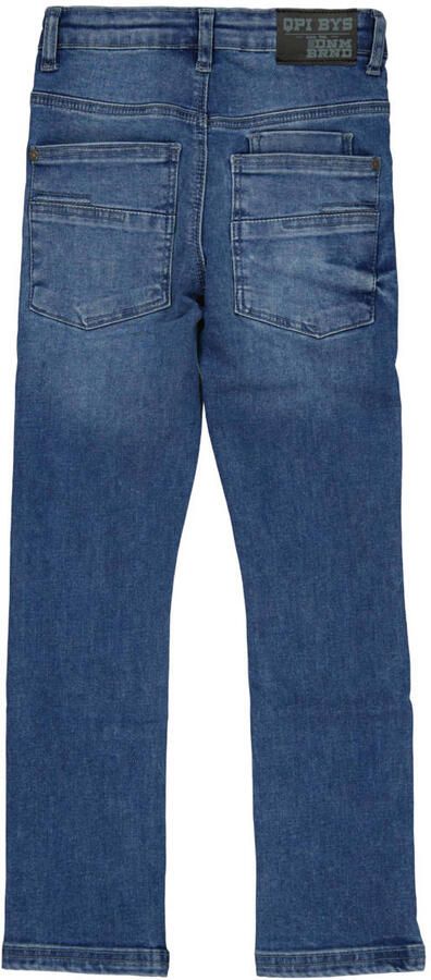 QPI regular fit jeans donkerblauw Jongens Stretchdenim Effen - Foto 2