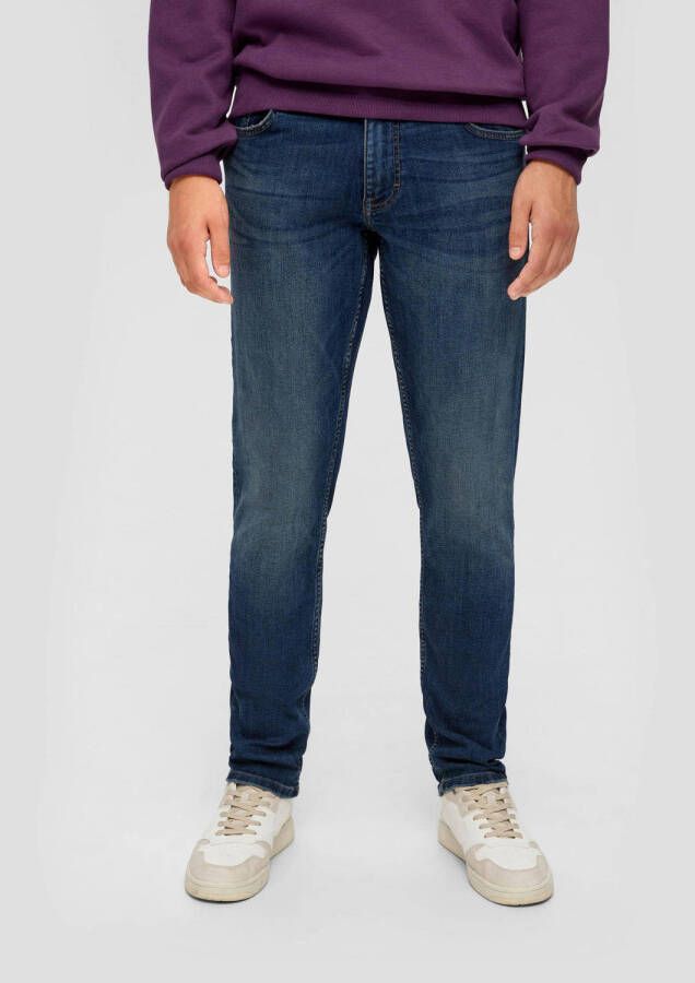 Q S by s.Oliver regular fit jeans PETE medium blauw