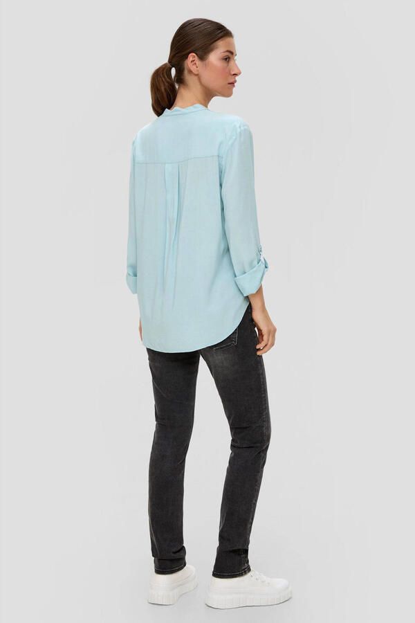 Q S by s.Oliver blouse lichtblauw - Foto 3
