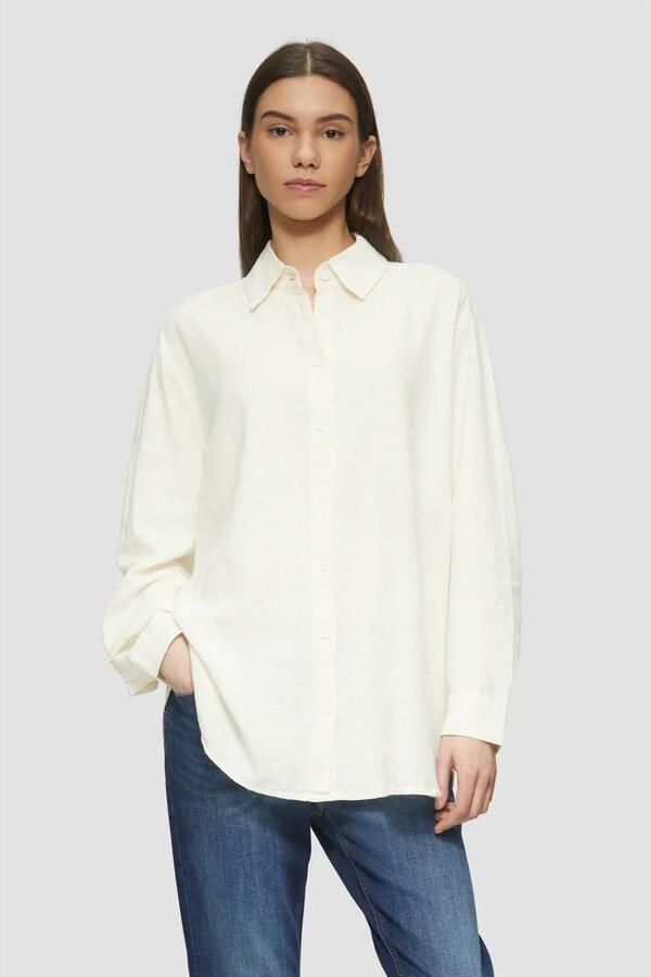 Q S designed by Blouse met lange mouwen van een linnenmix met viscose - Foto 2