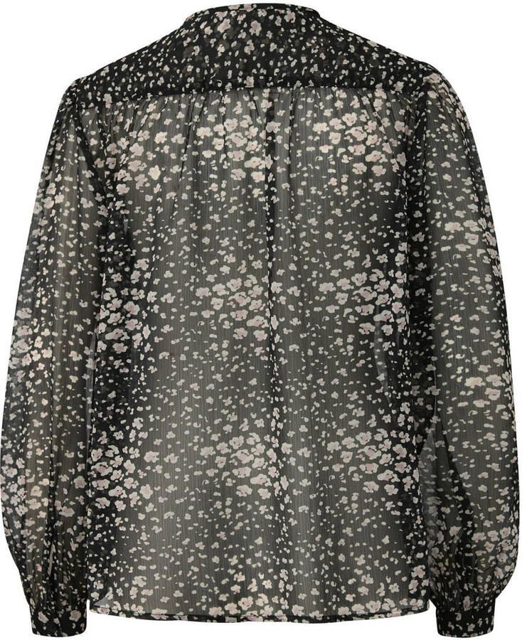 Q S by s.Oliver blouse zwart ecru