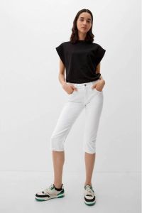 Q S by s.Oliver cropped slim fit jeans CATIE wit