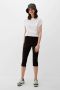 Q S by s.Oliver cropped slim fit jeans CATIE zwart - Thumbnail 1