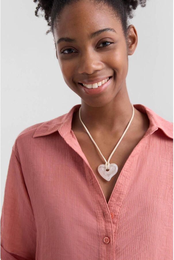 Q S designed by Blouse met korte mouwen