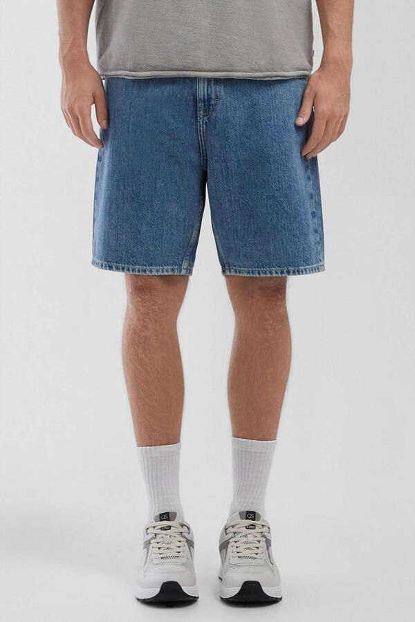 Q S by s.Oliver denim loose denim short blauw