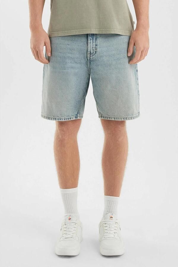 Q S by s.Oliver denim loose short lichtblauw