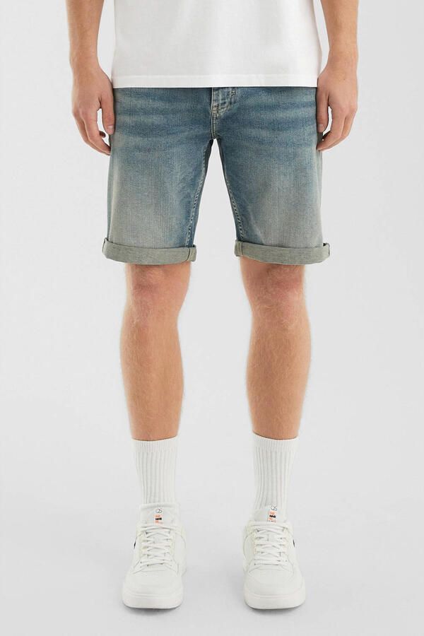 Q S by s.Oliver denim regular short blauw